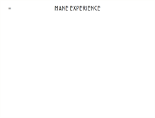 Tablet Screenshot of maneexperience.com